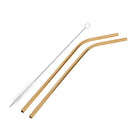 3pcs Reusable Drinking Straws Cleaner Brush Set Stainless Steel Straws(B) Newly