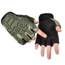 Men Women Half Finger Gloves Training Fingerless Bike Gloves (Camouflage) Newly
