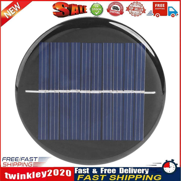 1x 0.28W 5V Round Solar Panel DIY Battery Chargers Solar System Board  Newly