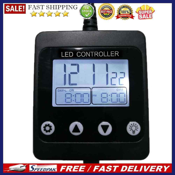 Aquarium Controller System LED Light Timer Modulator LCD Display Fish Tank