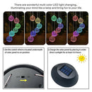 Waterproof Mirror Ball Windbell Lights LED Solar Wind Chimes Lights Lawn Lamps