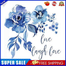 Ink Blue Rose Oil Paint By Numbers Kit DIY Acrylic Painting on Canvas Frame