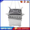 Stainless Steel Picnic Wood Charcoal Burning Stoves Campfire BBQ Barbecue Stove