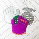 DIY Glove Shaped Punch Molds Stencil Scrapbooking Album Embossing Template