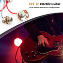 1Set Wiring Harness 2v2t Jack 500k Pots for Replacement LP Electric Guitar Newly