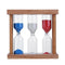 1/3/5 Minutes Wood Frame Hourglass Sandglass Sand Clock Timer Random Color