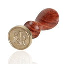 Sealing Wax Classic Initial Wax Seal Stamp Alphabet Letter F Retro Wood