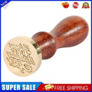 Retro Wax Seal Stamp Happy Birthday Paint Wood Seal DIY Sealing Wax (10)