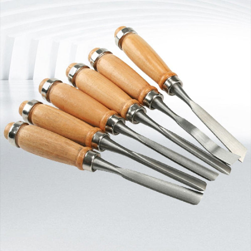 Woodworking Professional Gouges Hand Tools Hand Chisel Wood Carving For 12Pcs
