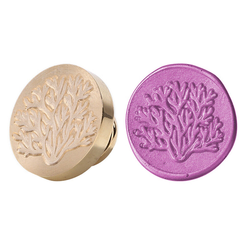 Plant Wax Seal Stamp Retro Round Sealing Wax Scrapbooking Stamp Head Hobby Tools