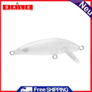 5.5cm 3.5g Plastic Transparent Blank Fishing Lure Hard Bait without Hook Wobbler