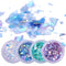 DIY Art Fashion Nail Glitter Fluorescent Sequins Manicure Decor Glass Paper