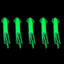EA14 Wholesale 5Pcs 4.3-Inch Artificial Fish Bait Glow Glow Glowing Soft Squ