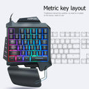 ZUOYA 35 Keys One-handed Gaming Membrane keyboard Ergonomic Keypad for PC