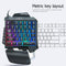 ZUOYA 35 Keys One-handed Gaming Membrane keyboard Ergonomic Keypad for PC