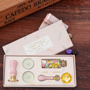 Fire Paint Stamp Set Exquisite Gift Box Wax Seal Kit for Envelope Decorations