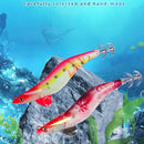 Jigs Lead Sinker Octopus Bait Fishing Tackle Squid Hook Wood Shrimp Lures