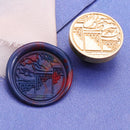 #A Ancient Alley Wax Seal Stamp Head Brass Fire Paint Heads DIY Envelopes Decor