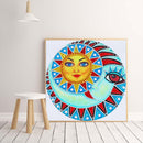 5D Part Special Shaped Drill Luminous Diamond Painting Sun God Art (GT105)