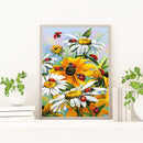 DIY Diamond Painting Kits Full Round Drill Daisy Ladybird Crafts Home Decoration