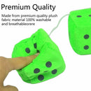Auto Multicolor Plush Dices Car Hanging Pendant Velvet Dice Car Accessories