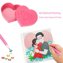 Plastic Heart Shape Rhinestone Drill Plate Tray 5D Diamond Painting Accessories