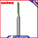 6mm Shank Single Double Flute Straight Router Bit Set Carving Milling Cutter