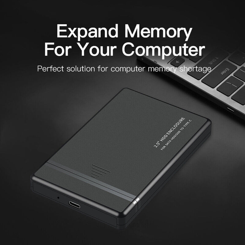 5Gbps SATA 2.5 inch Solid State Drive Box SSD External Enclosure (Type-C)