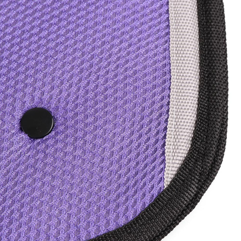 Kids Car Safe Fit Seat Belt Adjuster Baby Triangle Safety Device (Purple) Newly