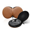 Portable CD DVD 20 Capacity Storage Case with Zipper Car Disc Box (Brown)