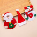 Decor Elk Christmas Tableware Holder Bag Santa Claus Xmas ornament Xmas Hat