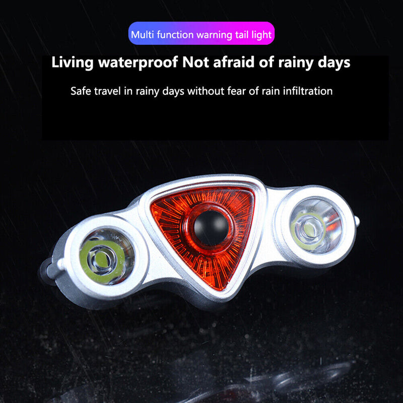 #A USB Rechargeable LED Bicycle Taillight Night Warning Rear Lamp Cycling Equipm
