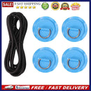 Stainless Steel D Ring Pad PVC Patch 2.5m Elastic Bungee Rope Kits for Surfbo