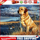 5D DIY diamond painting full circle diamond waiting dog