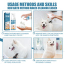 Portable Dog Dry Cleaning Shampoo Deodorant for Pet Outdoor Travel Bath Sup