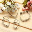 4pcs/set Peony Flower Petal Fondant Mold Cozinha Cookie Cutter Cake Tools Newly