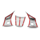 3PCS Car Steering Wheel Trim Cover Car Styling Decoration Interior Modified
