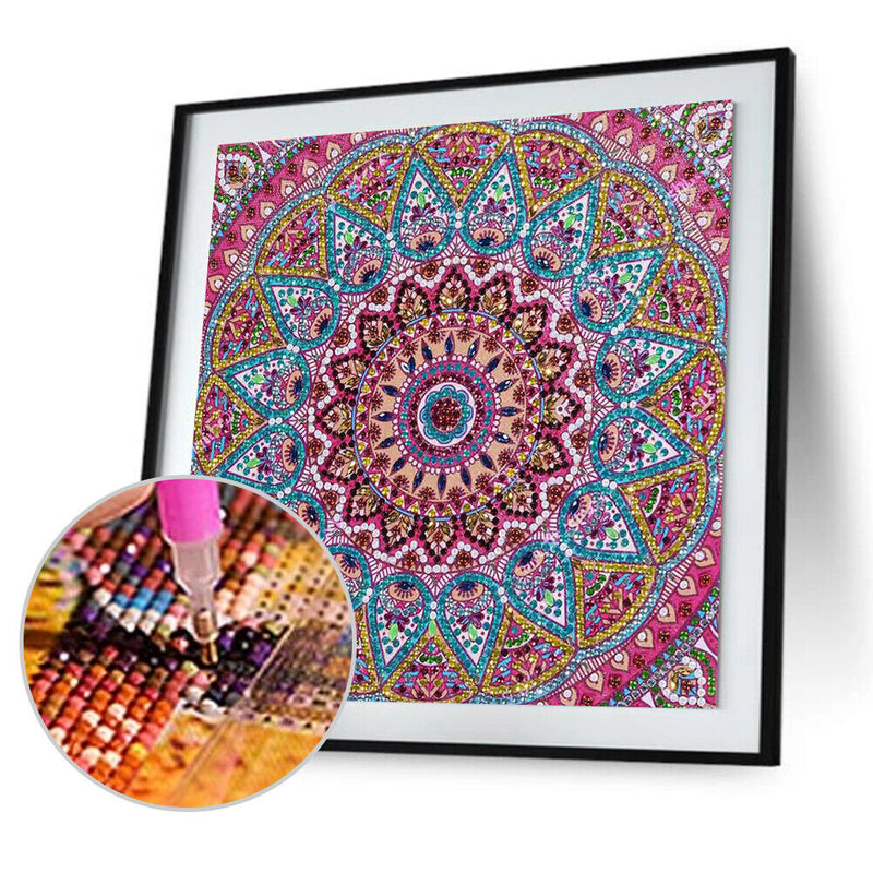5D DIY Special Shaped Diamond Painting Color Flower Cross Stitch Embroidery