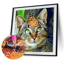 5D DIY Diamond Painting Kits Cat Full Round Drill Animal Decor Wall Crafts