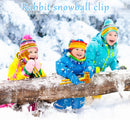 Bunny-shaped Snowball Fights Tools Children Holiday Gifts DIY Sand Balls Clamp