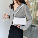 Fashion Women Casual Stone Pattern Solid Color Small Purse Shoulder Underarm Bag
