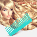 Smooth Comb Portable Wide Tooth Hairdressing Comb Flat Comb (Mint Blue) Newly