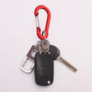 6x Aluminium Buckle Keychain Climbing Carabiner Outdoor Hiking Hook (Red)