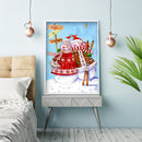 5D DIY Diamond Painting Snowman Full Round Drill Mosaic Art Picture Rhinest