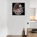 Full Round Diamond Painting 5D Eagle Flag DIY Mosaic Picture Decoration Han