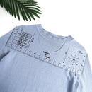 Alignment Ruler Sewing Template Guide Design T-Shirt Ruler with Size Chart Tool