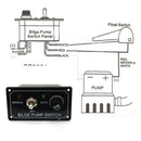 3 Way DC 12V Fused Marine Bilge Pump Switch Panel with LED Indicator Light