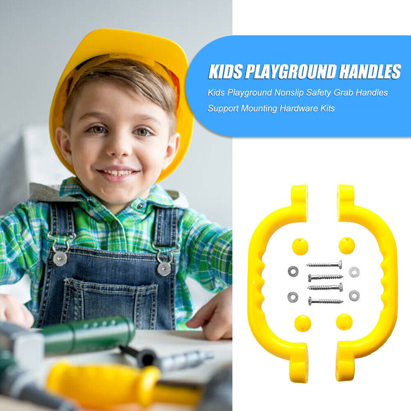 1 Pair Kids Playground Nonslip Safety Grab Handles Mounting Hardware Kit Su