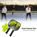 2pcs Pickle Paddles Rackets + 4 Balls Lightweight Outdoor Indoor Sports Racquet