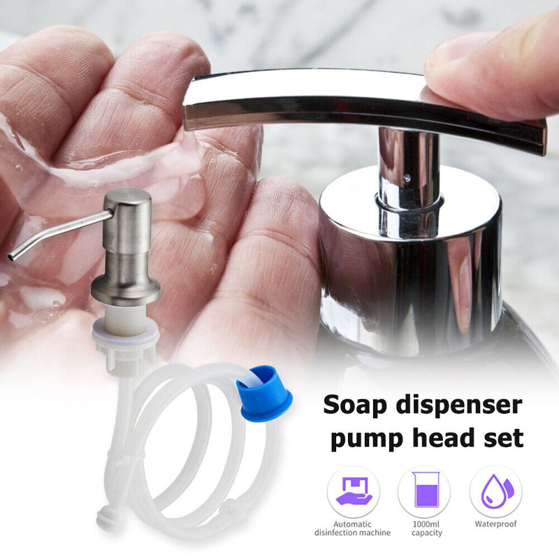 Stainless Steel Soap Dispenser Extension Tube Kit for Kitchen Sink Pump Newly